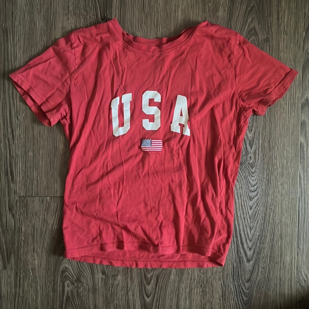 Red USA Top